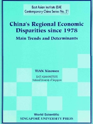 cover image of China's Regional Economic Disparities Since 1978